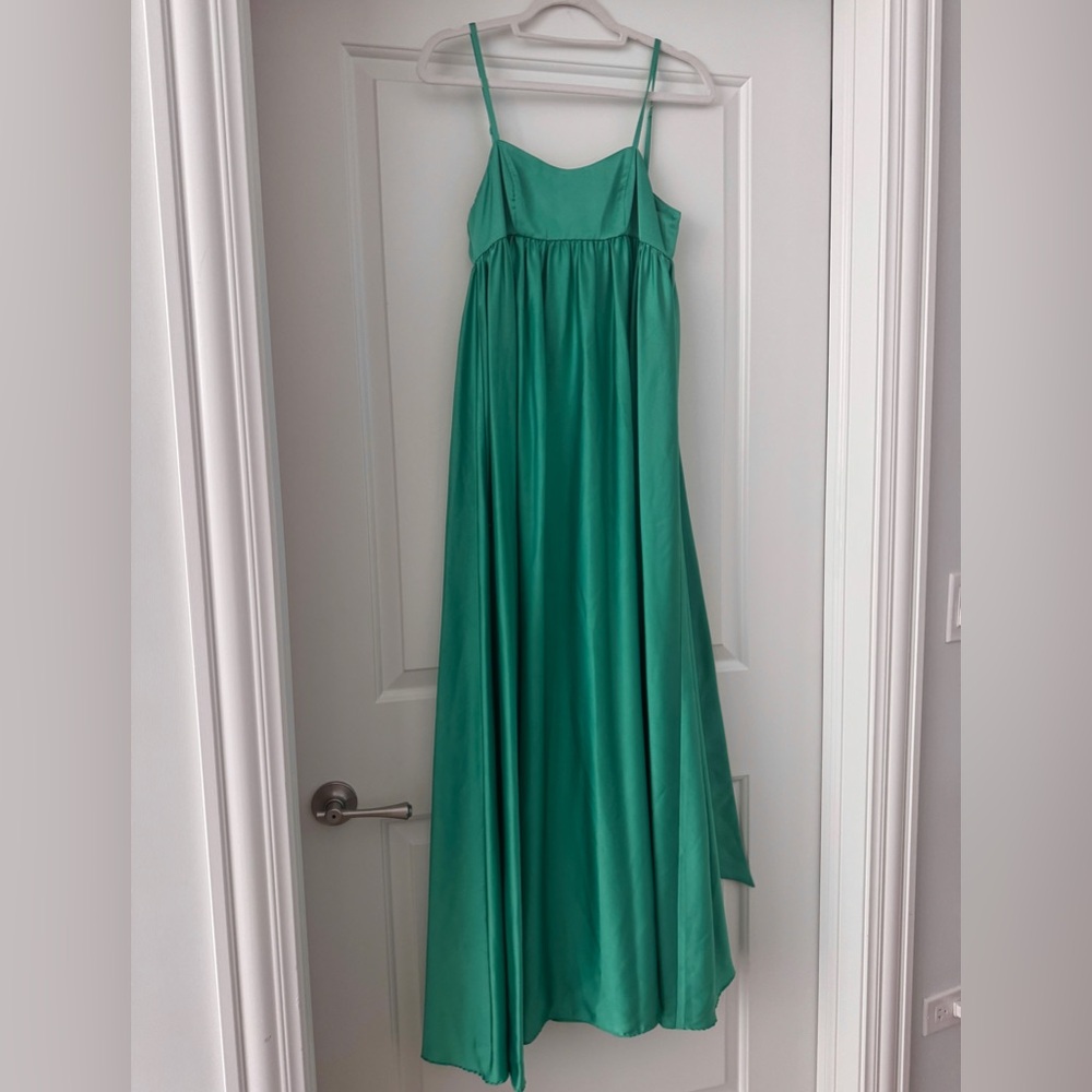 Fame and Partners Teal Maxi Dress